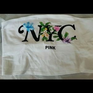 PINK 'NYC' Floral Bandeau